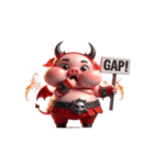 悪魔ピンクブタは働きたくない（個別スタンプ：16）