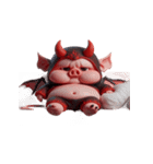 悪魔ピンクブタは働きたくない（個別スタンプ：30）