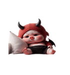 悪魔ピンクブタは働きたくない（個別スタンプ：31）