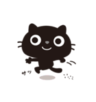 黒ねこのニャンタ_うれし、楽し（個別スタンプ：24）