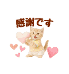 ▶元気に動く癒しにゃんこの敬語スタンプ（個別スタンプ：14）