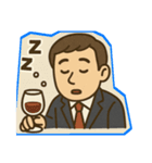 お酒好きのサラリーマンスタンプ（個別スタンプ：4）