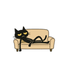 けだるい黒猫★けっだるニャン5（個別スタンプ：14）