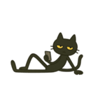 けだるい黒猫★けっだるニャン5（個別スタンプ：18）