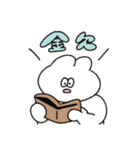 働きたくない無気力動物（うさぎ）（個別スタンプ：2）