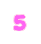 3-3薄枠ひらがな(ピンク)アレンジ用平仮名（個別スタンプ：18）