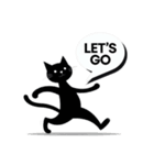チャッティーキャット毎日使える黒ねこ英語（個別スタンプ：2）