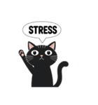 チャッティーキャット毎日使える黒ねこ英語（個別スタンプ：3）