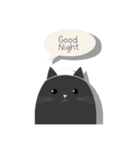 チャッティーキャット毎日使える黒ねこ英語（個別スタンプ：10）