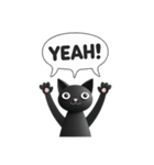 チャッティーキャット毎日使える黒ねこ英語（個別スタンプ：13）