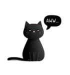 チャッティーキャット毎日使える黒ねこ英語（個別スタンプ：21）