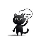チャッティーキャット毎日使える黒ねこ英語（個別スタンプ：26）