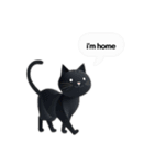 チャッティーキャット毎日使える黒ねこ英語（個別スタンプ：36）
