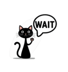 チャッティーキャット毎日使える黒ねこ英語（個別スタンプ：37）
