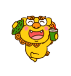 【イラストのみ】シーサーとゴーヤー③（個別スタンプ：7）