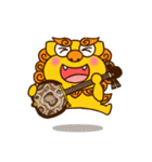 【イラストのみ】シーサーとゴーヤー③（個別スタンプ：9）