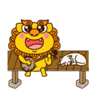 【イラストのみ】シーサーとゴーヤー③（個別スタンプ：13）