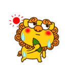 【イラストのみ】シーサーとゴーヤー③（個別スタンプ：14）