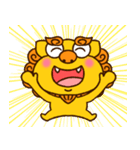 【イラストのみ】シーサーとゴーヤー③（個別スタンプ：22）