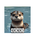 表情カワウソ（個別スタンプ：8）