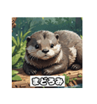 表情カワウソ（個別スタンプ：15）