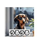 表情ゆたかなダックスフント（個別スタンプ：5）