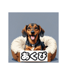 表情ゆたかなダックスフント（個別スタンプ：9）