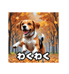 毎日使える表情豊かな犬のビーグルスタンプ（個別スタンプ：14）