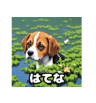 毎日使える表情豊かな犬のビーグルスタンプ（個別スタンプ：15）