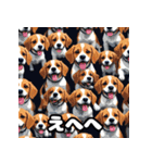 毎日使える表情豊かな犬のビーグルスタンプ（個別スタンプ：22）