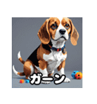 毎日使える表情豊かな犬のビーグルスタンプ（個別スタンプ：28）