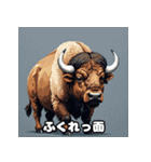 バッファローのいろいろ表情（個別スタンプ：11）