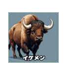 バッファローのいろいろ表情（個別スタンプ：17）