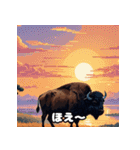 バッファローのいろいろ表情（個別スタンプ：34）