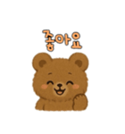 熊さん韓国語요バージョン（個別スタンプ：3）