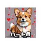 表情いっぱいコーギー（個別スタンプ：18）