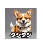 表情いっぱいコーギー（個別スタンプ：35）