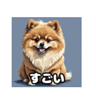 ポメラニアン百面相スタンプ（個別スタンプ：35）