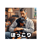 ドーベルマン表情40スタンプ（個別スタンプ：17）