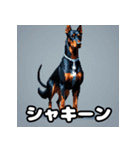 ドーベルマン表情40スタンプ（個別スタンプ：25）