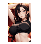 金色の長髪の女の子の写真（個別スタンプ：6）