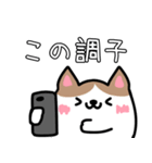 チーム戦に使える♪餅つき猫スタンプ（個別スタンプ：19）