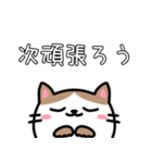 チーム戦に使える♪餅つき猫スタンプ（個別スタンプ：22）