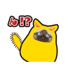 毎日使える着ぐるみネコまろんとごまと仲間（個別スタンプ：16）