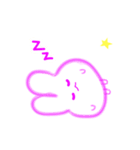まるいウサギとまるいともだち（個別スタンプ：4）