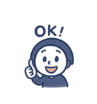 クロ耳ちゃん（個別スタンプ：3）