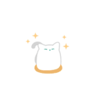 まんじゅうみたいな猫-会話-（個別スタンプ：1）