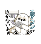 動くシーズー犬 2025 「暑い夏」15（個別スタンプ：9）