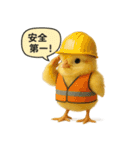 リアルなヒヨコの職業スタンプ（個別スタンプ：9）