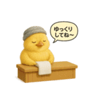 リアルなヒヨコの職業スタンプ（個別スタンプ：23）